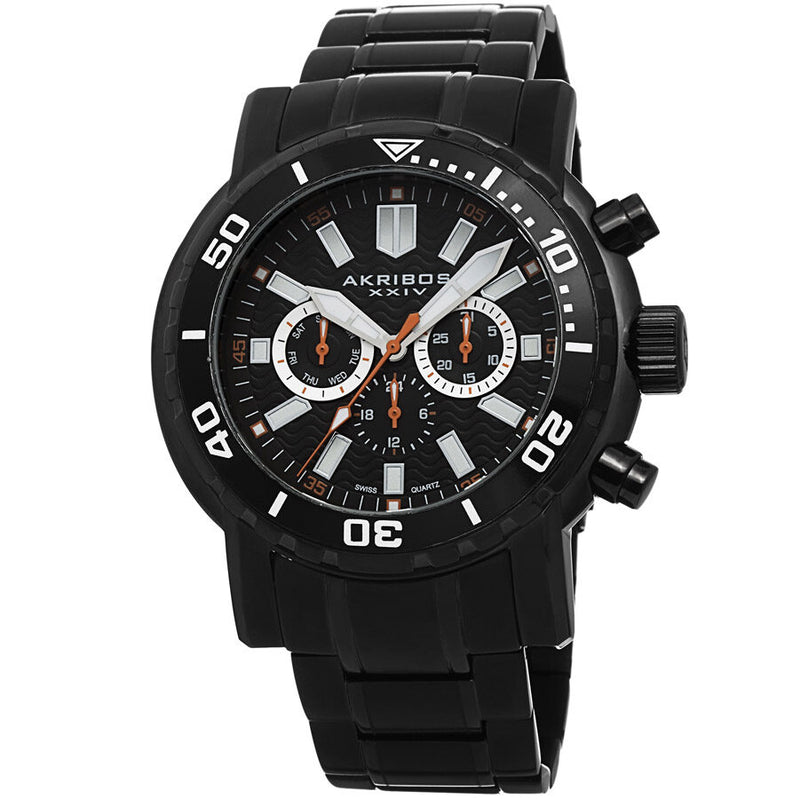 Akribos XXIV Black Men's Watch #AK675BK - Watches of America