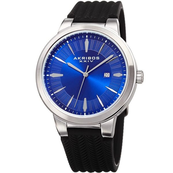 Akribos XXIV Blue Dial Men's Watch #AK1007SSBU - Watches of America