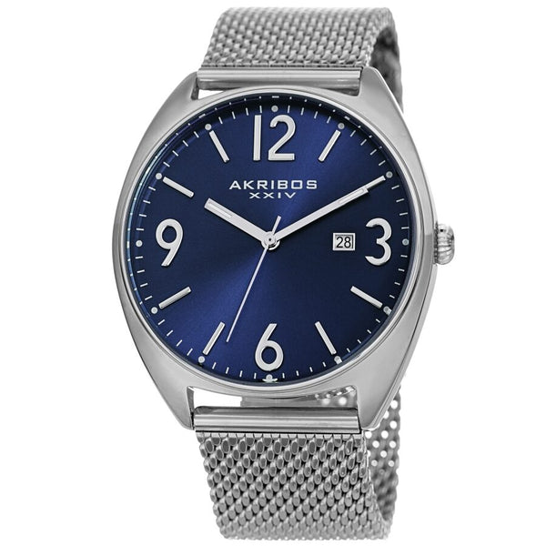 Akribos XXIV Quartz Blue Dial Men's Watch #AK1026BU - Watches of America