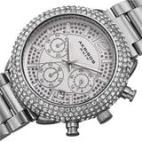 Akribos XXIV Chronograph Quartz Crystal Silver Dial Men's Watch #AK1075SS - Watches of America #2