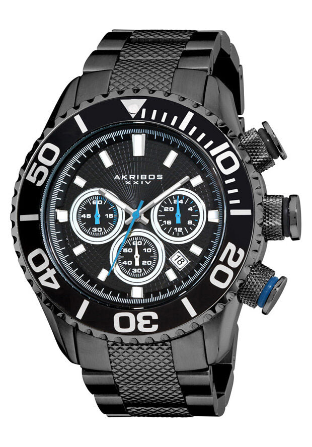 Akribos XXIV Conqueror Men's Watch #AK512BK - Watches of America