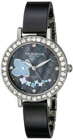 Akribos XXIV Dark Mother of Pearl Ladies Watch #AK762SSB - Watches of America