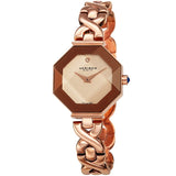 Akribos XXIV Quartz Diamond Rose Gold Dial Ladies Watch #AK1086RG - Watches of America