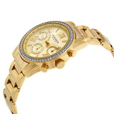 Akribos XXIV Glimmer Gold Tone Dial Ladies Multifunction Watch #AK872YG - Watches of America #2