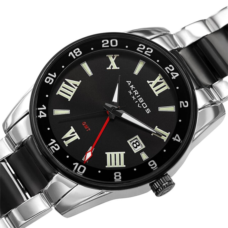 Akribos XXIV Quartz Black Dial Men's Watch #AK1055TTB - Watches of America #2