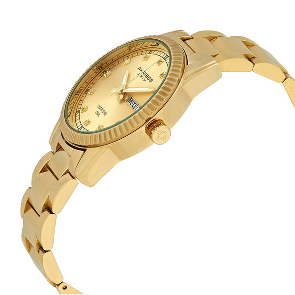 Akribos XXIV Gold Tone Dial Ladies Gold Tone Watch #AK965YG - Watches of America #2