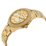 Akribos XXIV Gold Tone Dial Multi-function Ladies Watch #AK789YG - Watches of America #2