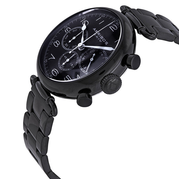 Akribos XXIV Grandiose Chronograph Black Dial Men's Watch #AK764BK - Watches of America #2