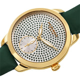Akribos XXIV Green Dial Green Leather Ladies Watch #AK1089GN - Watches of America #2