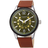Akribos XXIV Quartz Green Dial Men's Watch #AK1079GNBR - Watches of America
