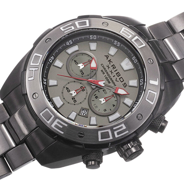 Akribos XXIV Grey Dials Men's Watch #AK656GN - Watches of America #2
