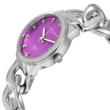 Akribos XXIV Purple Dial Silver-tone Base Metal Ladies Watch #AK759SSPU - Watches of America #2