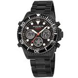 Akribos XXIV Quartz Black Dial Men's Smart Watch #AK1094BK - Watches of America