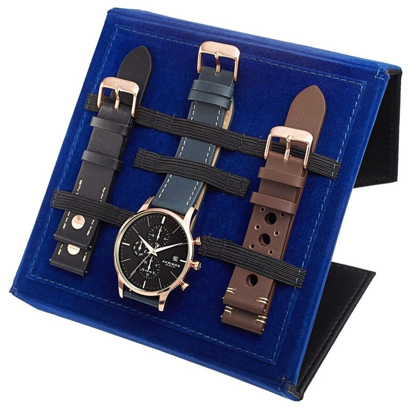 Akribos XXIV Quartz Blue Dial Men's Watch #AK1105RGBU-S - Watches of America #2