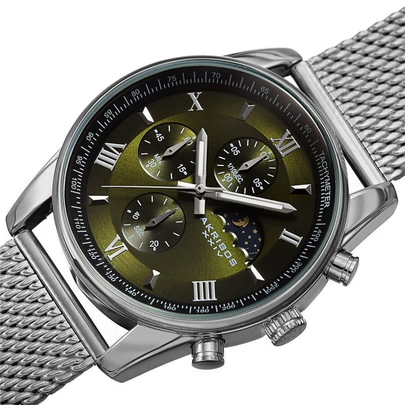 Akribos XXIV Quartz Green Dial Men's Watch #AK1112GRN - Watches of America #2