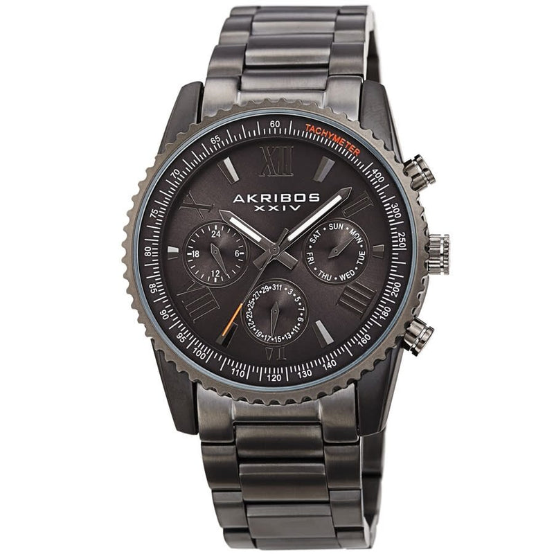 Akribos XXIV Quartz Grey Dial Men's Watch #AK1099GN - Watches of America