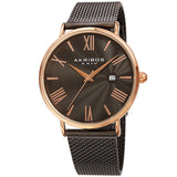 Akribos XXIV Quartz Grey Dial Men's Watch #AK1110GNR - Watches of America