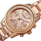 Akribos XXIV Quartz Rose Gold Dial Ladies Watch #AK1100RG - Watches of America #2
