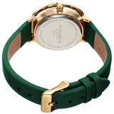 Akribos XXIV Quartz White Dial Green Leather Ladies Watch #AK1093GN - Watches of America #4