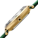 Akribos XXIV Quartz White Dial Green Leather Ladies Watch #AK1116GN - Watches of America #3