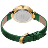 Akribos XXIV Quartz White Dial Green Leather Ladies Watch #AK1116GN - Watches of America #4