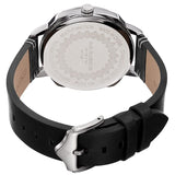 Akribos XXIV Quartz White Dial Black Leather Men's Watch #AK1109SS - Watches of America #4