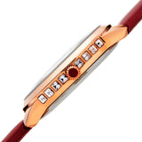 Akribos XXIV Red Dial Red Leather Ladies Watch #AK1059RD - Watches of America #3