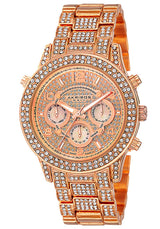 Akribos XXIV Rose Gold-tone Dial Ladies Watch #AK776RG - Watches of America