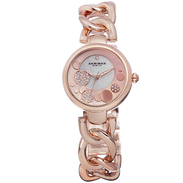 Akribos XXIV Rose Gold-tone Ladies Watch #AK678RG - Watches of America