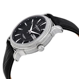 Akribos XXIV Silver Dial Black Leather Men's  Watch #AK726SSB - Watches of America #2