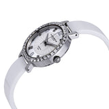 Akribos XXIV Silver Dial White Ceramic Ladies Watch #AK758SSW - Watches of America #2