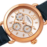 Akribos XXIV Quartz Crystal Gold Dial Ladies Watch #AK1043BU - Watches of America #2