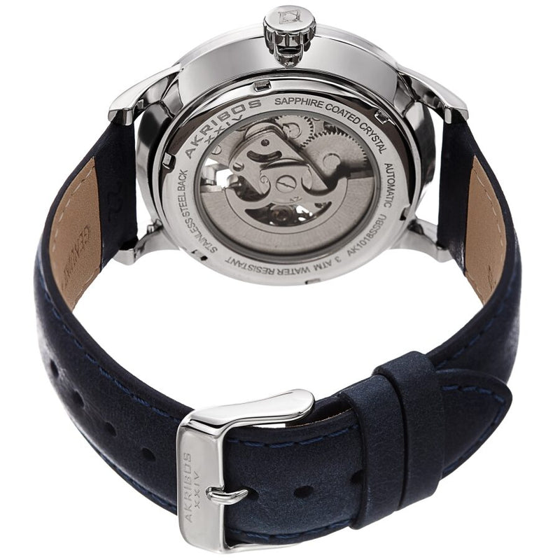 Akribos XXIV Automatic Silver Dial Men's Watch #AK1018SSBU - Watches of America #4