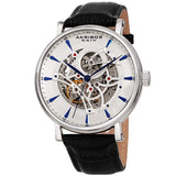 Akribos XXIV Automatic Silver Dial Men's Watch #AK1020SSBK - Watches of America