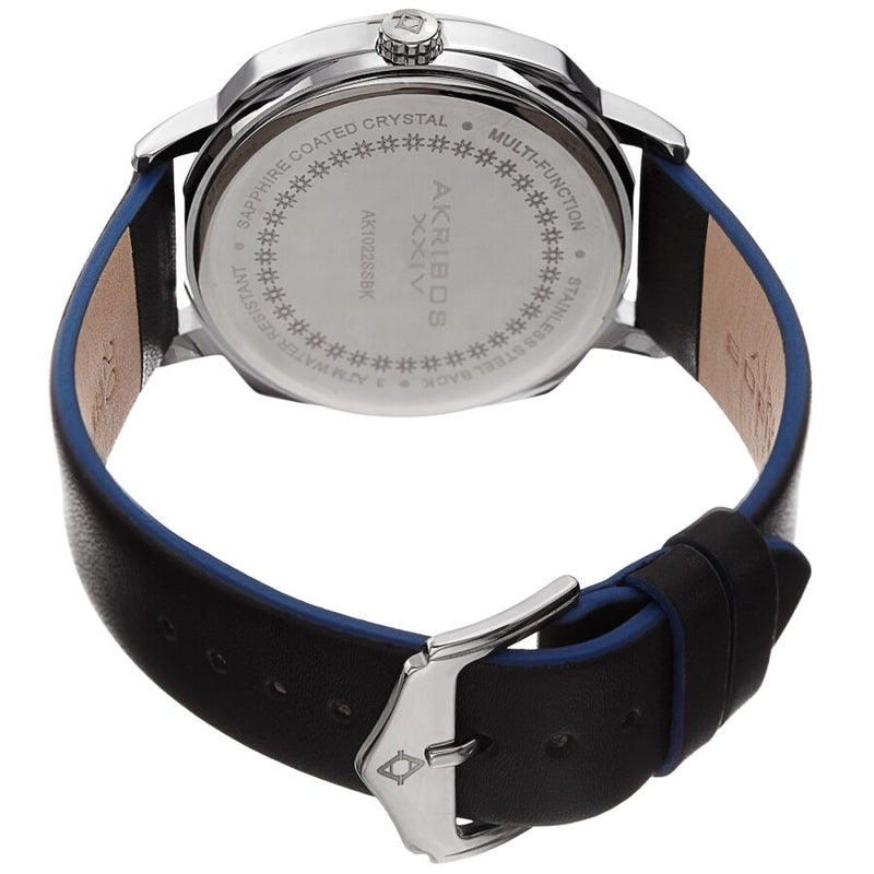 Akribos XXIV Quartz Silver Dial Men's Watch #AK1022SSBK - Watches of America #4