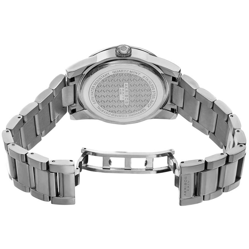 Akribos XXIV Quartz Silver Dial Men's Watch #AK1056SS - Watches of America #4