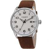 Akribos XXIV Quartz White Dial Men's Watch #AK1029BR - Watches of America