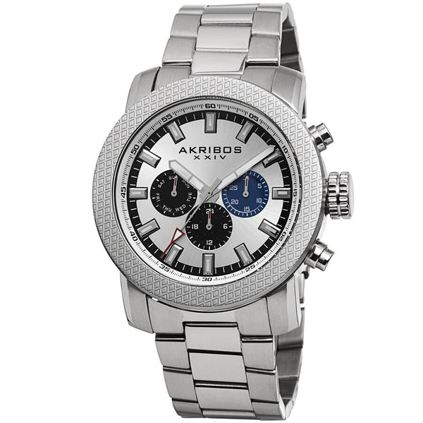 Akribos XXIV White Men's Watch #AK684SS - Watches of America