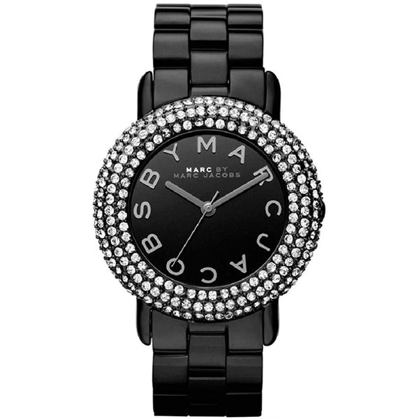 Marc jacobs women's black on sale watch