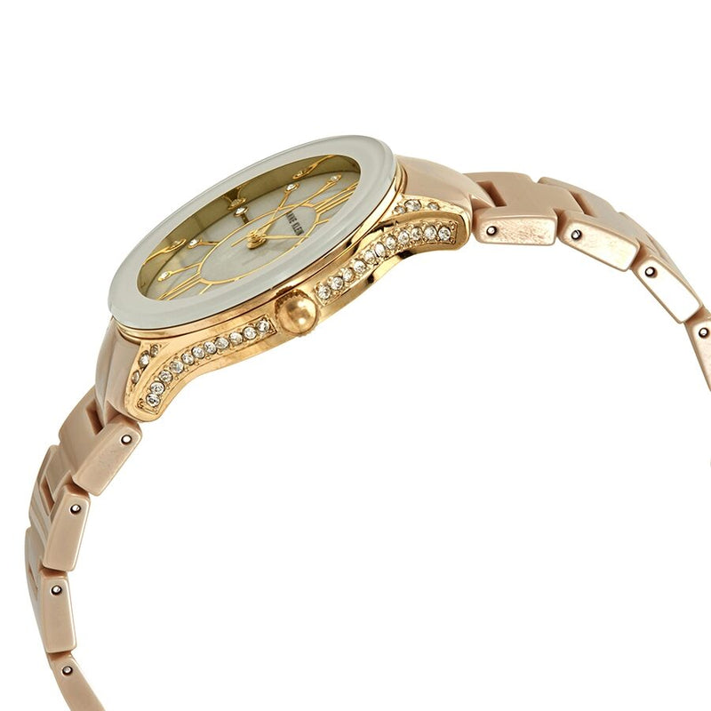 Anne Klein Beige Dial Gold-tone Ladies Watch #2388TNGB - Watches of America #2