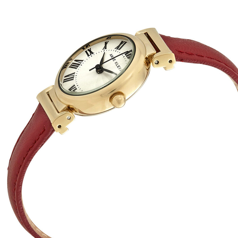 Anne Klein Beige Dial Red Leather Ladies Watch #2246CRRD - Watches of America #2