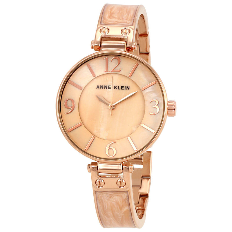 Anne Klein Blush Mother of Pearl Dial Ladies Watch #2210BMRG - Watches of America