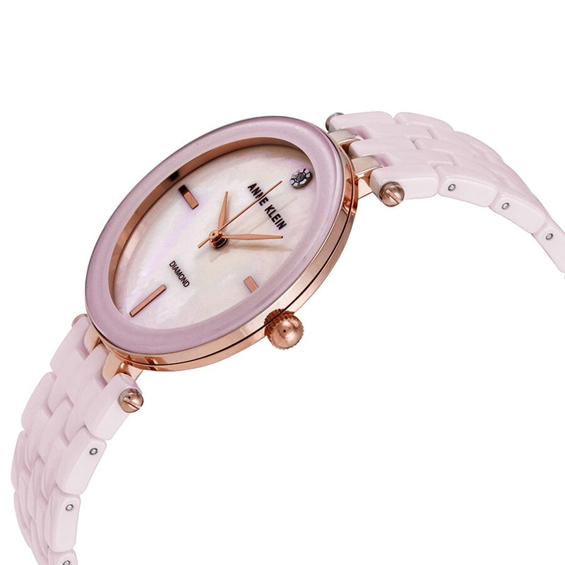 Anne Klein Blush Mother of Pearl Dial Ladies Watch #3310LPRG - Watches of America #2
