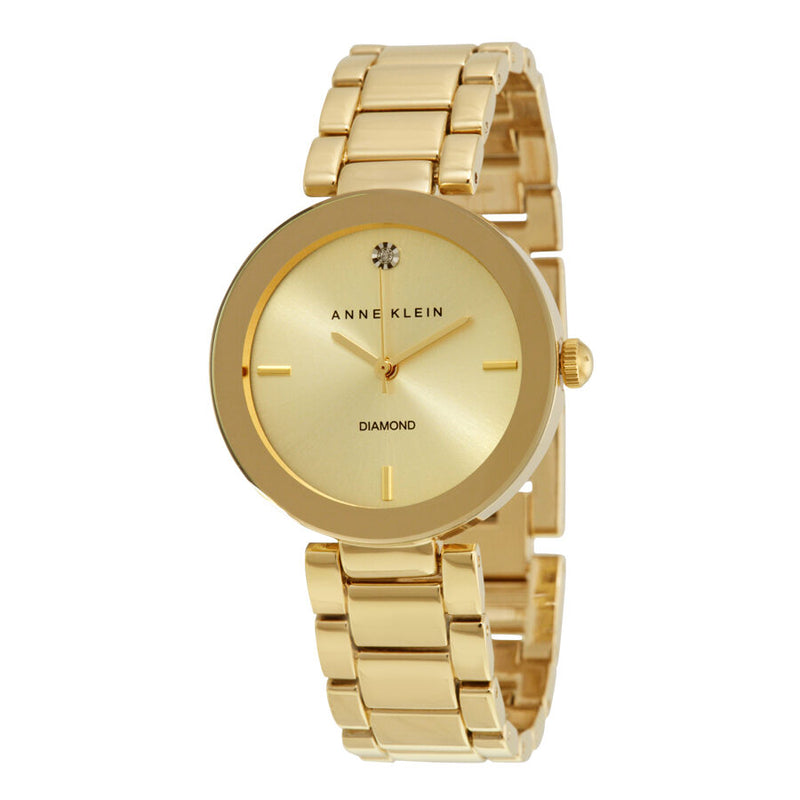 Anne Klein Champagne Dial Ladies Watch #1362CHGB - Watches of America
