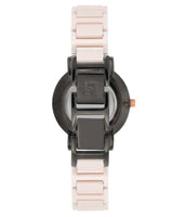 Anne Klein Diamond Black Dial Blush Pink Ceramic Ladies Watch #3365GYLP - Watches of America #3