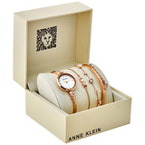 Anne Klein Ladies Mother of Pearl Dial Watch-Jewelry Watch Set #AK/3430RGST - Watches of America #4