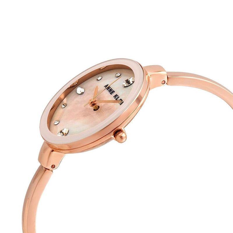 Anne Klein Light Pink Dial Rose Gold-tone Ladies Watch and Bracelet Set #3352PKST - Watches of America #2