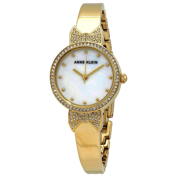 Anne Klein Mother of Pearl Dial Quartz Ladies Watch and Bracelet Set #AK/3362GBST - Watches of America #2