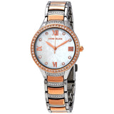 Anne Klein Mother of Pearl Dial Two-tone Ladies Watch #3385MPRT - Watches of America