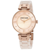 Anne Klein Quartz Crystal Pink Dial Ladies Watch #AK/3478LPRG - Watches of America